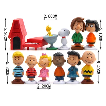 12 Stilu Zemesriekstu Krāsains Karikatūra 5cm Augstums Attēls Lelle, Rotaļlieta, Ģimenes Portretu Sērija Par Dzimšanas dienas Dāvanu Bērniem