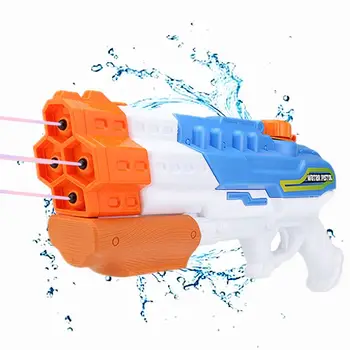 1200CC Ūdens Pistoli bez Mērcēšanas 4 Sprauslas Ūdens Blaster Strūkla Lielgabals 30ft Ūdens Pistole Ūdens Cīnīties, Vasarā Āra Baseins, Pludmales Rotaļlietas