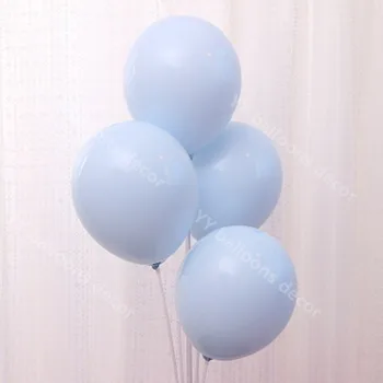 124pcs DIY Balonu Vainags Macaron Zilas Piparmētru Pastelis Baloni Puse, Dekorācijas, Dzimšanas dienu, Kāzas, Bērnu Dušas Jubileju Grupa Krājumi