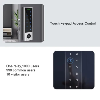125KHZ RFID Touch Tastatūra Piekļuves Kontroles Mašīna Ūdensizturīgu IP66 Neatkarīgus Kontroles Sistēmas 1000 lietotāju Durvju Slēdzene