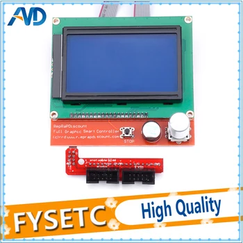 12864 LCD Rampas, Smart Daļas RAMPAS 1.4 Kontrollera Vadības Panelis LCD 12864 Displeja Monitors Zilā Ekrāna Modulis Anet A6