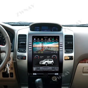 128G Tesla Ekrāns Toyota Land Cruiser 120 Prado/ Lexus GX470 Android Vienību Auto Multimediju Atskaņotājs, GPS, Radio, Stereo 2002-2009