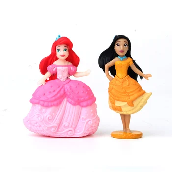 12pcs/komplekts Disney Princess Royal Stāsti skaitļi Merida Aladdin Eugene Fitzherbert Rapunzel rīcības attēls bērniem modeli, dāvanas, 6CM