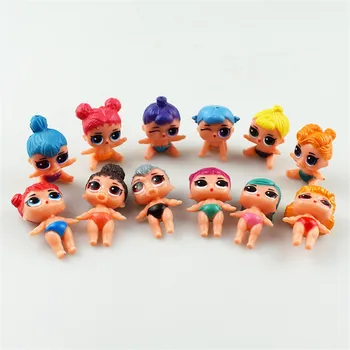 12pcs Patiesu LOL pārsteigums lellēm Original lols lelles pārsteigums rīcības rotaļlietas, lelles meitenei dāvanas diy rotaļlietas bērniem rotaļlietas meitene