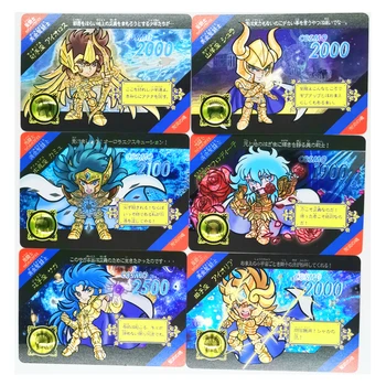 12pcs/set Saint Seiya Dvēseles Zelta Zodiaka Zīmes Rotaļlietas Hobiju Hobijs Kolekciju Spēļu Kolekcija Anime Kartes