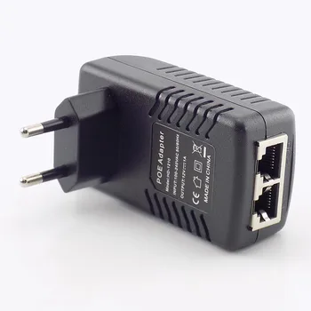 12V 1A POE Inžektors Sienas Kontaktdakšu POE Switch Barošanas Adapteri Bezvadu Ethernet Adapteri IP Kameras CCTV MUMS/ES Plug L19