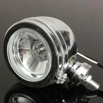 12V 55W Motociklu Miglas Lukturi H3 Spuldzes Darba apgaismojums Ūdensnecaurlaidīgs Signāls, salona Apgaismojums, Lai ATV SUV Miglas Lukturi Universal
