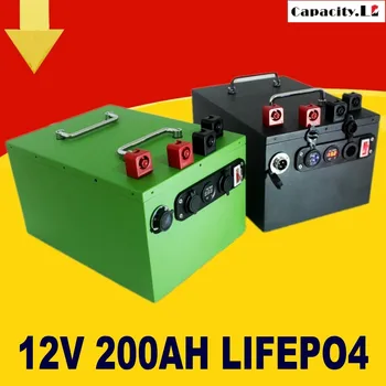12V akumulatora lifepo4 200ah 70ah 40ah, atkārtoti uzlādējams litija akumulators 100AH ar BMS Izmantot āra motora īpašu auto un RV