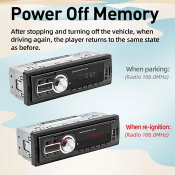 12V Automašīnas Bluetooth, MP3 Atskaņotājs Vienu 1 DIN Auto Stereo MP3 Atskaņotājs, In Dash Bluetooth, AUX-in Radio Vadītājs Vienība, Auto Piederumi