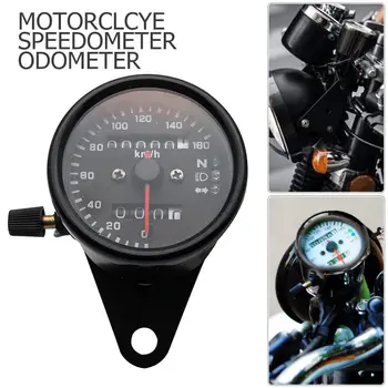 12V Universālo Motociklu Spidometrs, Tahometrs, Speedo Mērītājs Ar LED Pretgaismu Tahometrs Instruments