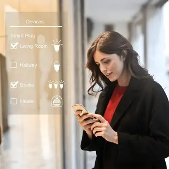 13.A AK WiFi Smart Kontaktligzdu, Kontaktdakšu Pamata Bezvadu Tālvadības Ligzdas Adapteris Strāvas Slēdzi Darbu ar Echo Alexa, Google Home IOS Android