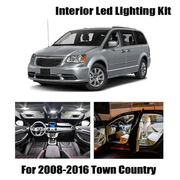 13 Sīpoli Balts Canbus Interjera LED Auto Gaismas Komplektu, der Chrysler Town Country 2008. - 2013. Gadam 2016 Karte Dome Licence Lampas