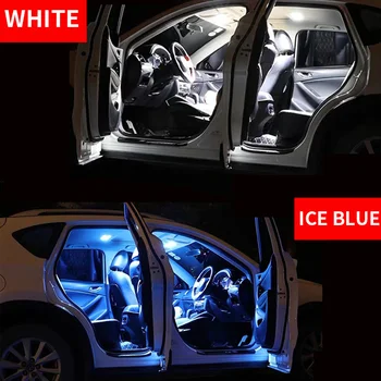 13pcs Auto Piederumi Balts Interjers LED Spuldzes Iepakojuma Komplektu Par 2009-2016 Toyota Venza T10 31MM Kartes Dome Bagāžnieka Lampas