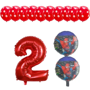 13pcs Spider Kapteinis Folija varonis Baloni Numuru Balonu Dzimšanas dienas svinības Rotājumi Super varonis, Zēns Bērniem, Rotaļlietas, bērnu dušas Globos