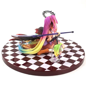 14cm Anime Neviena Spēle Nav Dzīve Jibril Liels Kara Ver. 1/7 Mēroga PVC Rīcības Attēls Kolekcionējamus Modelis Rotaļlietas