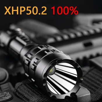 150000cd XHP50.2 Taktiskās led Lukturīti surefir USB spēcīgs lāpu 18650 vai 26650 akumulatora ūdensizturīgs medību vieglu roku XML2