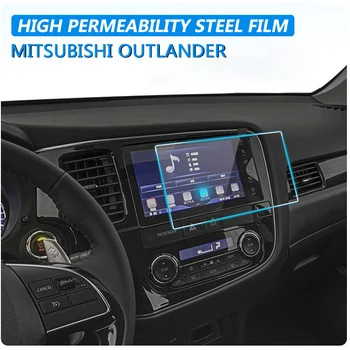 152*85mm Par mitsubishi outlander 2016 2017 2018 2019 Auto GPS Navigācijas Ekrāna Stikla Tērauda Aizsardzības Plēves