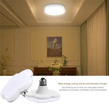 15W LED E27 Spuldze Plūmju Ziedu Formas Griestu lampa Griestu Lampas Dzīvojamā Istabā, Guļamistabā Gaismas AC180-240V Super Spilgti Silts