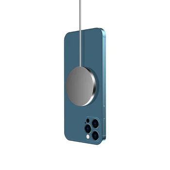 15W, QI Bezvadu Lādētājs Iphone 12/12 Pro/12 Pro Max Ātrās Uzlādes Metāla Magsafe Magnētisko Bezvadu Uzlādes Mini Pad