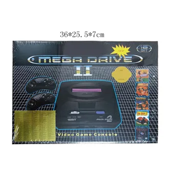 16 bitu Retro videospēļu Konsole ar Vadu Gamepad Atbalsts Spēles Karti Mājas Spēļu Konsole Sega MD Ģimenes Spēli ES plug