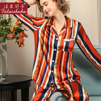16 momme Modes Svītrainām mulberry zīda pidžamas komplekti sievietēm ar garām piedurknēm eleganci noble pidžamas dabīgā zīda sieviešu sleepwear