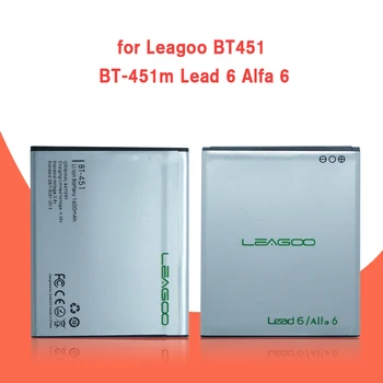 1600mAh Akumulators par Leagoo Alfa6 Alfa 6 Baterijas BT-451M BT451 Akumulators+ sliežu kods