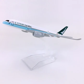 16CM 1:400 Airbus A350 modeli, Honkongas Cathay Pacific Airways sakausējuma metāla lējumiem gaisa kuģi, lidmašīnas kolekcionējamus modelis