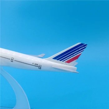 16cm Air France Boeing 747 Metāla Lidmašīnas Modeli, Apdares Air France B747 Gaisa kuģu maketi 1:400 Aviācijas Suvenīru Rotaļlietas