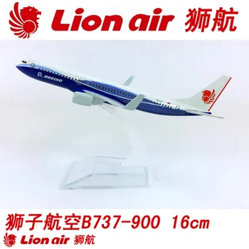 16CM Boeing B737-900 Lion Air Airlines Airways 1/400 MĒROGA Lidmašīnas Modeli, Rotaļlietas, Gaisa Lējumiem Plastmasas Sakausējuma Plaknes Dāvanas F Bērniem