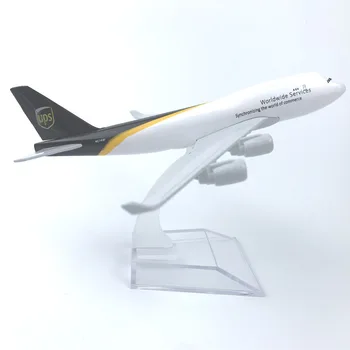16cm Lidmašīna, Modeļa Lidmašīnas Modeli, UPS Airlines Lidmašīnas Boeing 747 Gaisa kuģa Modelis 1:400 Lējumiem Metāla Plaknes Rotaļlieta Dāvana