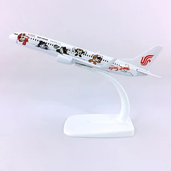16CM Metāla Lējumiem Air China B737 Airlines Lidmašīnas Modeli Laimīgs Lelle Boeing 737 Pekinas 2008. gada Olimpiskās Izdevums Gaisa kuģa Dāvanas