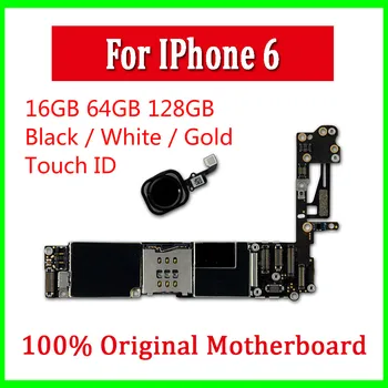 16gb / 64gb / 128gb iphone 6 4.7 collu Mātesplati ar / bez Touch ID atbloķēt iphone 6 Mainboard Labus Darba