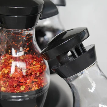 16Pcs Garšvielu Komplekts 360 Rotējoša Spice Jar Plaukts Virtuves Cruet Garšvielu Pudeļu Kafijas Cukura Zīmogs Jar Konteineru Castor