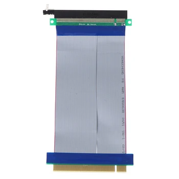 16X Stāvvadu Extender Kartes Adapteri, Elastīgu Vadu PCI Express PCI E 16X Stāvvadu Kartes Lentes Extender Pagarināšanu 18 cm Kabeļa