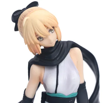 17cm Anime Fate/Grand Lai Sakura Saber Okita Souji Darbības Rādītāji Janpanese Anime PVC Kolekcionējamus Modelis Rotaļlietas