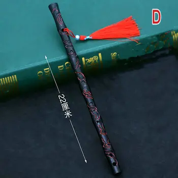 17CM BJD Lelles Piederumi Sakausējuma Black Flauta Lellēm, Metāla Flauta Anime Rotaļlietas