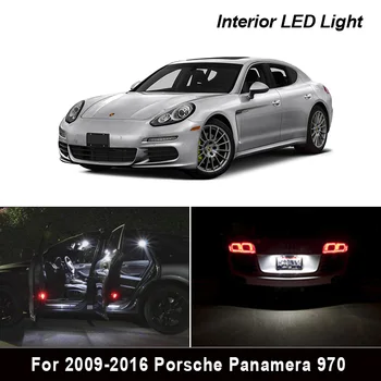 17pcs Balts Canbus led Automašīnas salona gaismas Pakete Komplekts Porsche Panamera 970 4 S D 4S, Turbo S GTS S E-Hybrid (2009-2016)
