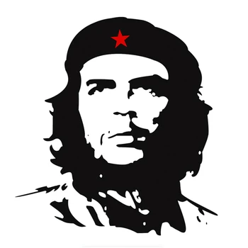 18*13cm Che Guevara Auto Uzlīme KK Vinila Decals Motociklu, Auto Piederumi, Uzlīmes