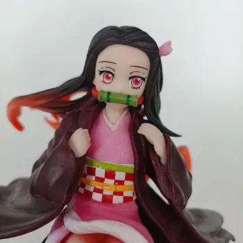 18 cm Anime Demon Slayer Kimetsu nav Yaiba Kamado Nezuko meitene PVC Rīcības Attēls Rotaļlietu GK Statuja Pieaugušo Kolekcionējamus Modeļu Lelle Dāvanu