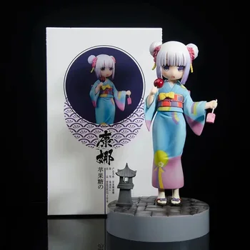 18 cm Japāņu Anime Garām Kobajaši ir Dragon Meitene KannaKamui Peldmētelis Ver. Seksīgas meitenes PVC Rīcības Attēls Kolekciju Modelis Rotaļlietas Jauna