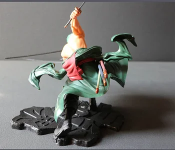 18 cm Japāņu Anime Viens Gabals Roronoa Zoro SA-MAKSIMĀLAIS Ver. PVC Rīcības Attēls toya roronoa zoro attēls kolekcionējamus modelis rotaļlieta dāvana