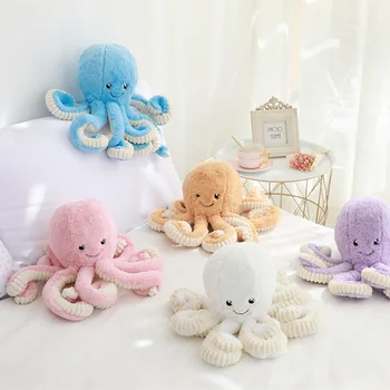 18 cm Radošo Gudrs Astoņkāji Plīša Rotaļlietas Astoņkāji Vaļu Lelles & mīkstās Rotaļlietas Plīša Nelielu Kulonu Jūras Dzīvnieku Rotaļlietas Bērniem, Bērnu Dāvanas