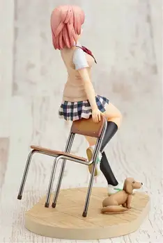 18 cm Yuigahama Yui Sēž ar Krēslu Skolā Meitene Rīcības Attēls Modelis Anime Manu Pusaudžu Romantiskā Komēdija SNAFU PVC Modeļa Attēls Rotaļlietu