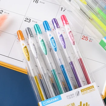 18 Krāsas Varavīksnes Candy Krāsainu Gēla Pildspalva Rokasgrāmata Zīmēšanas Rakstot 0.5 mm Krāsainās Tintes Pildspalvas Biroja un Skolas Piederumi DS-097