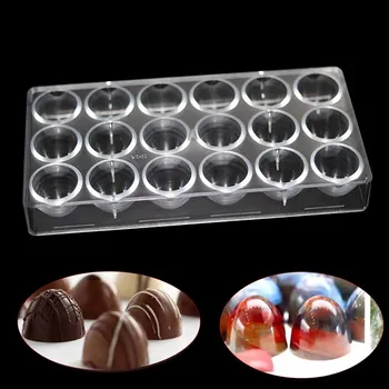 18 stilu polikarbonāta šokolādes pelējuma kūka apdare, konfektes cepšanas veidnē mīklas Konditorejas izstrādājumi Rīkus ,datora šokolādes pelējuma