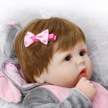 18inch 42CMLifelike atdzimis lelles bērnu silikona atdzimis puika lelles baby nekustamā dzīvs Rotaļlietas Meitenēm bebe dāvanu atdzimis bonecas