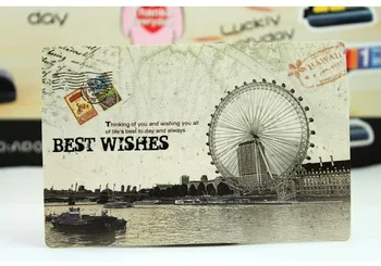 18sheets/iepak Vintage Eiropā, Apsveikuma Kartiņas, Pastkartes Dzimšanas diena Vēstuli, Biznesa Dāvanu Kartes Uzstādītu Ziņu Kartes