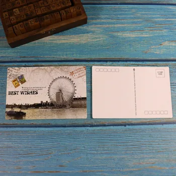 18sheets/iepak Vintage Eiropā, Apsveikuma Kartiņas, Pastkartes Dzimšanas diena Vēstuli, Biznesa Dāvanu Kartes Uzstādītu Ziņu Kartes