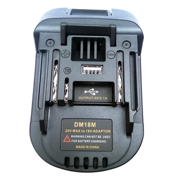18V/20V Lādētāju, Baterijas Adapteris DM18M pārvērst Li-Ion Lādētājs, Instruments, Pārveidotājs, lai Dewalt/MILWAUKEE/par MAKITA Akumulatori