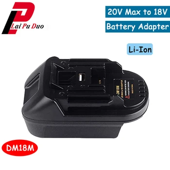 18V/20V Lādētāju, Baterijas Adapteris DM18M pārvērst Li-Ion Lādētājs, Instruments, Pārveidotājs, lai Dewalt/MILWAUKEE/par MAKITA Akumulatori